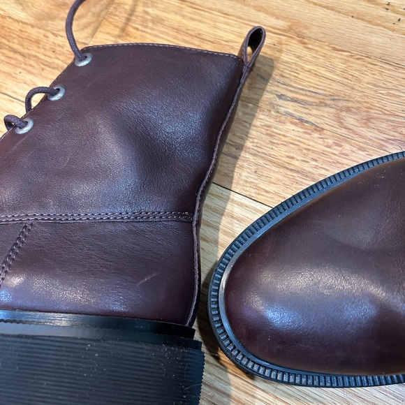Lace up lugsole boots please note marks in third & 4th photo - Picture 10 of 16